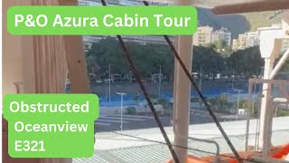 P&O | Azura | Part Obstructed View Cabin | E321