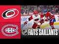 Hurricanes vs Canadiens 24/03/26 | Faits saillants