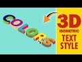 How to Design Isometric 3D Text Effect in Adobe Illustrator (Beginner Friendly)