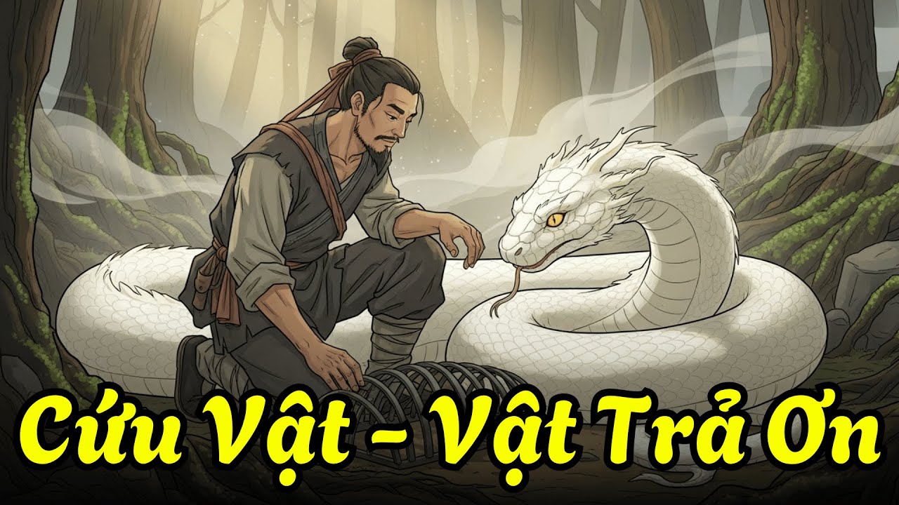 Lão Tiều Phu và Con Rắn Trắng - CỨU VẬT, VẬT TRẢ ƠN | Chuyện Nhân Quả Cổ Xưa Nghe Mà Rùng Mình