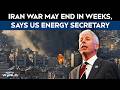Iran News | War With Iran Could End In Weeks, Says US Energy Secretary Chris Wright