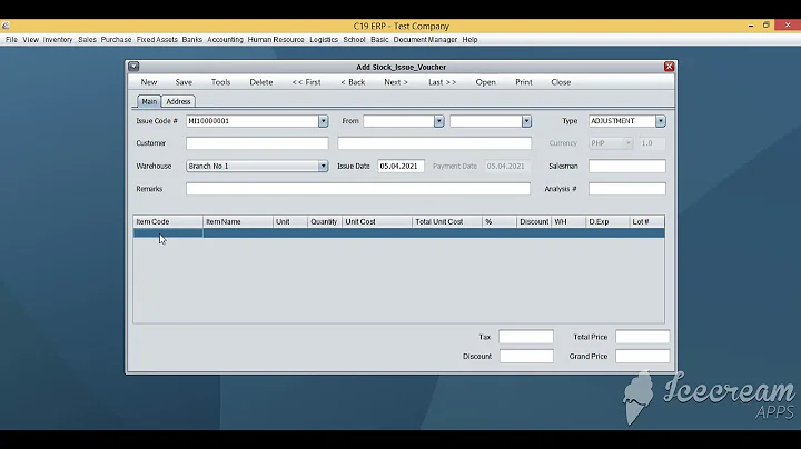 How To Process Stock Issue Voucher