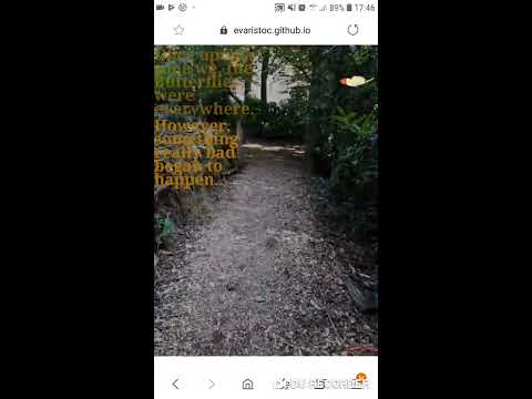 Ar.js + Three.js: Butterflies in the park (Javascript Augmented Reality on Mobile / Cellphone)