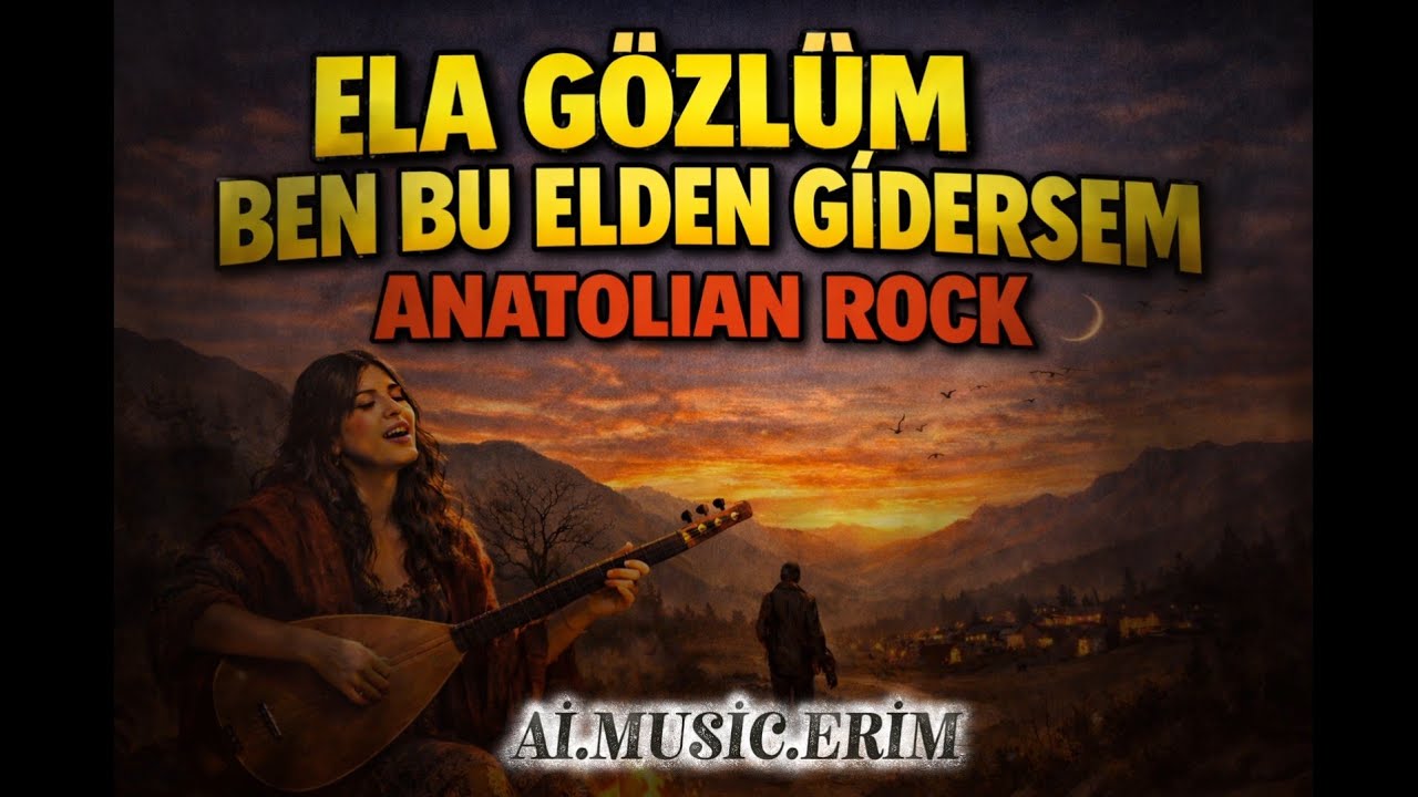 Ela Gözlüm Ben Bu Elden Gidersem  Anatolian Rock Cover @Ai.Music.Erim.1