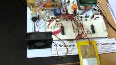 Touchscreen based temperature monitoring and controlling with set limit