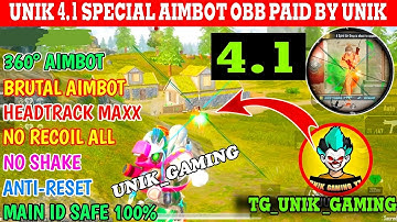 BGMI 4.1 AIMBOT OBB | BGMI 4.1 NO RECOIL CONFIG | BGMI NO RECOIL CONFIG 4.1  [ 100% Safe No Ban ]