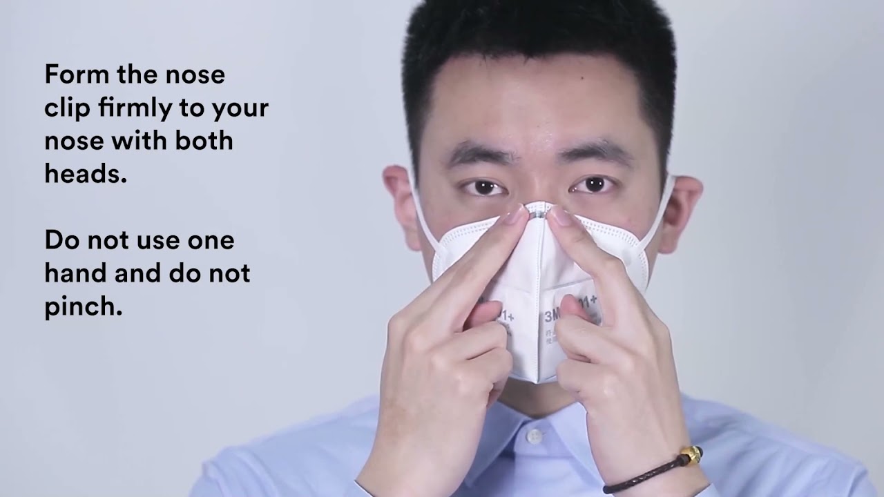 Tips for using a 3M Filtering Facepiece Respirator 9501+ v2 Trim - YouTube