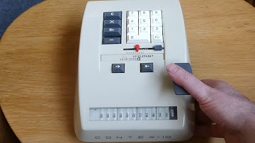 The Contex 10 mechanical calculator