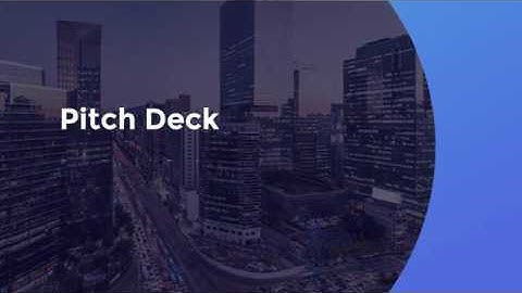 Startup Pitch Deck Animated Slides Presentation Design