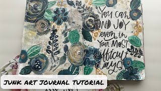 Junk Art Journal Tutorial /Collage Art Journal Techniques