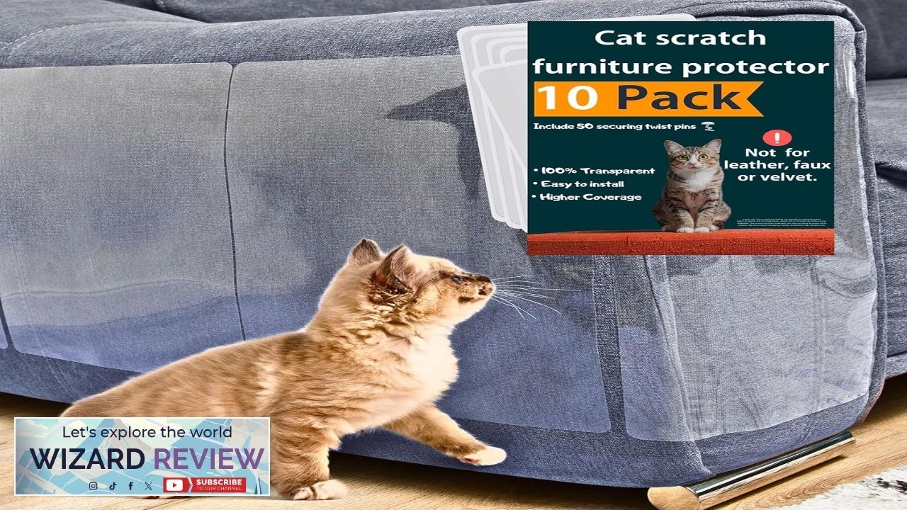 Anti Cat Scratch Furniture Protector 10 Pack Cat Couch Protector Couch Protector Review