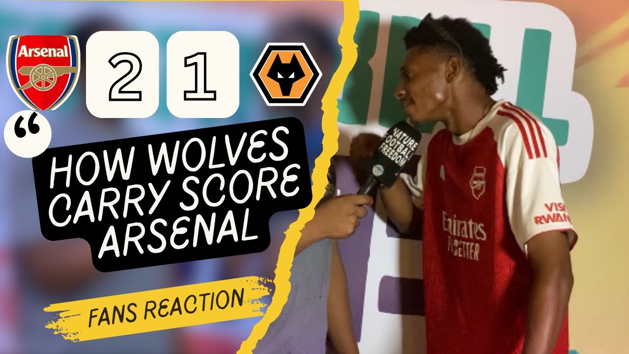 ARSENAL 2-1 WOLVES ( Adams-NIGERIAN FAN INTERVIEW) Premier League 2025/ ...