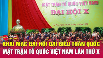 Khai mạc trọng thể Đại hội đại biểu toàn quốc Mặt trận Tổ quốc Việt Nam lần thứ X | Tin24h