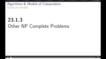 UIUC CS 374 FA 20: 23.1.3. Other NP Complete Problems