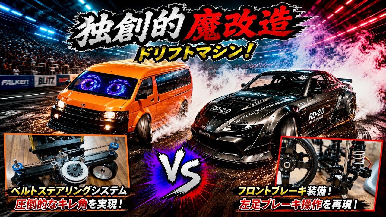 Raikkonen's new drift machine, the Kawada Curtain T410D, Okazaki
