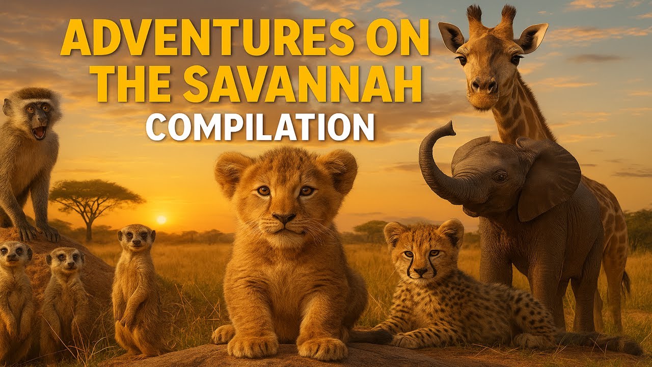 “Savannah Animals Compilation 🐒🦁🐘 | Adventures on the Savannah”
