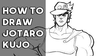 How to draw: Jotaro Kujo