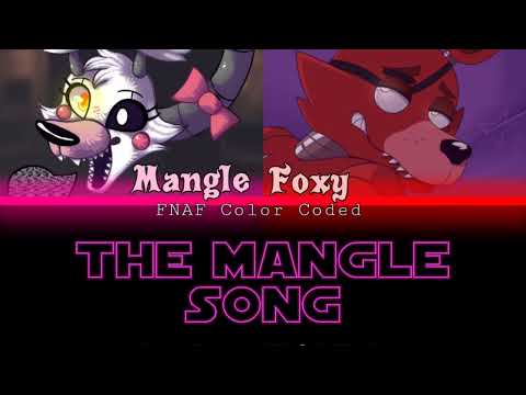 FNAF - The Mangle Song - Color Coded/Lyrics