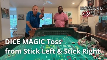 Dice Technique DICE MAGIC Toss 🎲 from Stick Left, and Stick Right