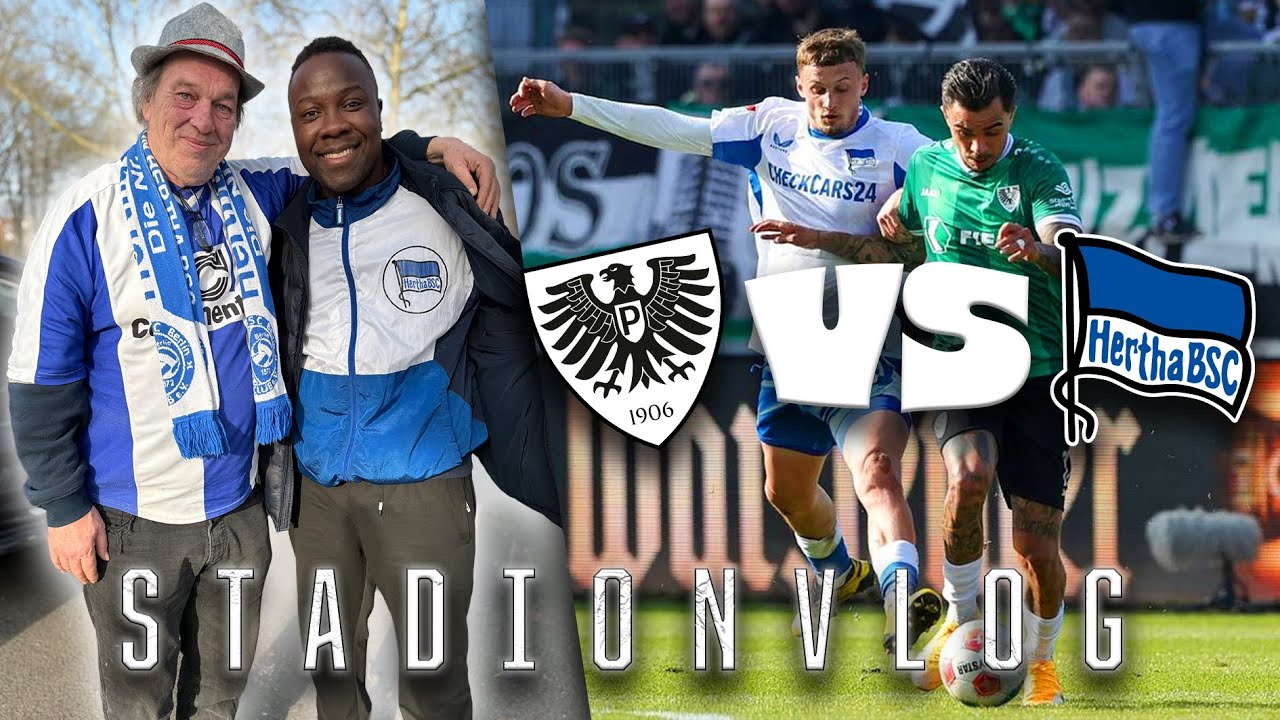 SC Preußen Münster 🆚 Hertha BSC | STADIONVLOG⚽️ | IN LETZTER MINUTE🙏🏿😭