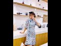 鹿皮絨魚尾少女旗袍T2009017 鹿皮絨魚尾少女旗袍T2009017