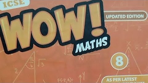 Exercise- 9.1 Q-1 and 2 (a ,b) Class 8th Wow Maths Updated Version