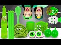 GREEN FOOD [ONE COLOR FOOD MUKBANG CHALLENGE] 초록색 챌린지 by Pico Pocky