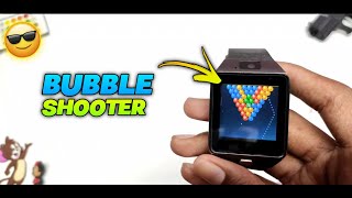 Bubble Shooter Game In Smartwatch ||  How To Play Games On Fake Smartwatch screenshot 4