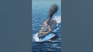 FA 18C Missile Strike Destroys USS Charles F Adams! #shorts #youtubeshorts