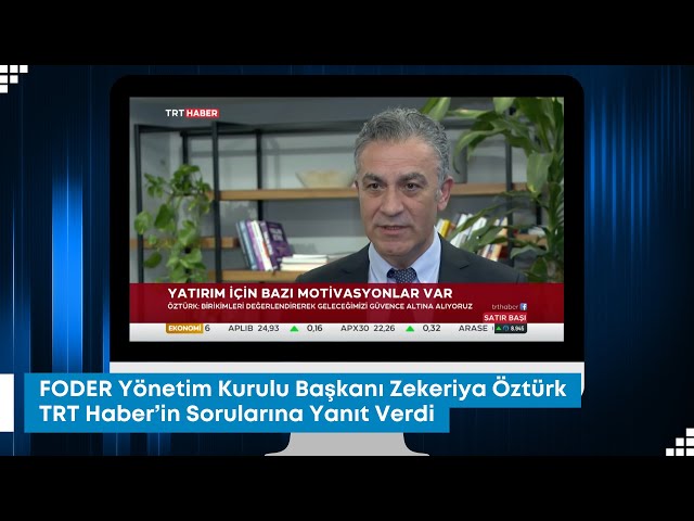 Zekeriya Öztürk TRT Haber'in Sorularına Yanıt Verdi