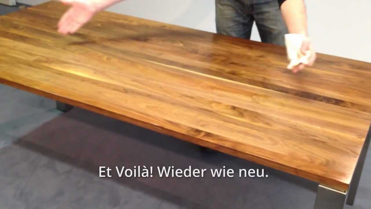 Holzpflege massivholztisch make it self youtube