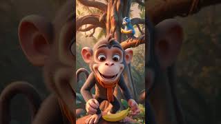 Monkey vs Smart Parrot 😂🍌