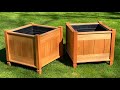 How to build a wooden planter box  jon peters woodworking project