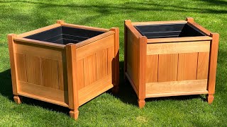 How to Build a Wooden Planter Box  Jon Peters Woodworking Project