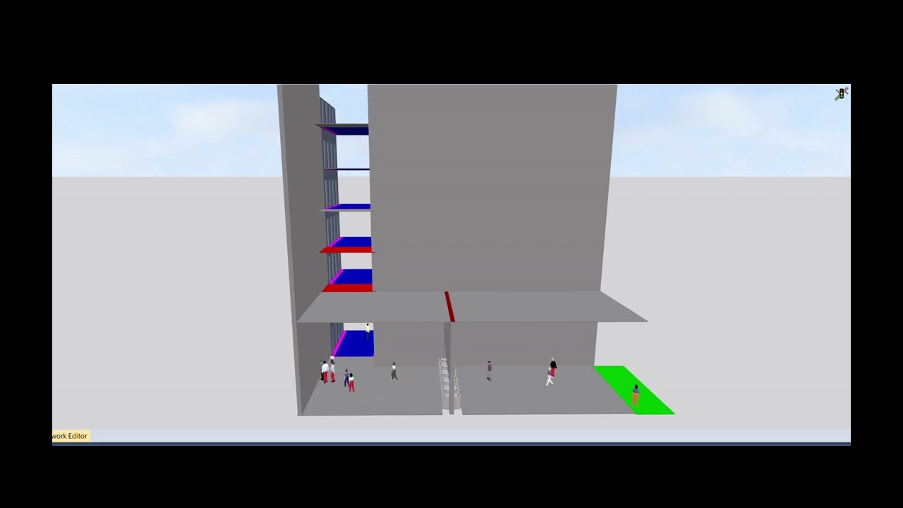 Elevator and Vertical Transport analysis using PTV Viswalk - YouTube