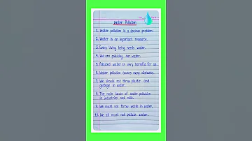10 Lines On Wayer Pollution Water Pollution Essay In English Water Pollution Essay Water Pollution 