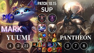 DMO Mark Yuumi vs Pantheon Sup - KR Patch 10.15