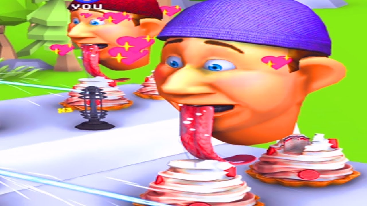 NOOB vs PRO vs HACKER in Lick Runner 3D Part 3