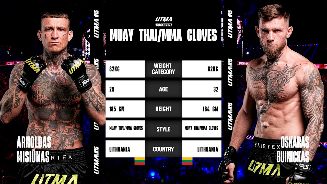 ARNOLDAS MISIŪNAS vs OSKARAS BUINICKAS | FULL FIGHT | UTMA 15