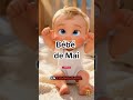bébé de mai, fleur qui éclot.