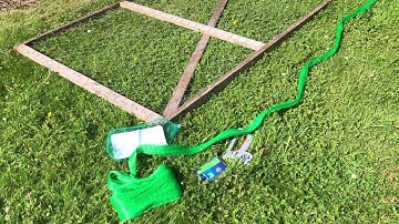 Protection of strawberries from blackbirds that required mesh netting!!