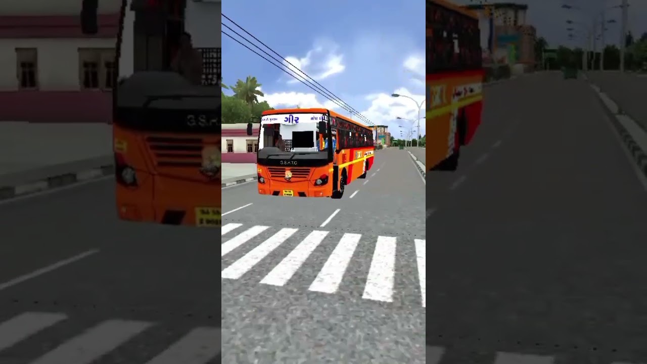 GSRTC Bus Horns Traveling around 