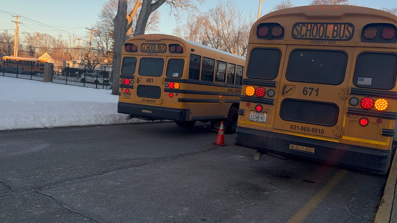 School Bus spotting at the High School on the Last day Before break! (02/13/26)