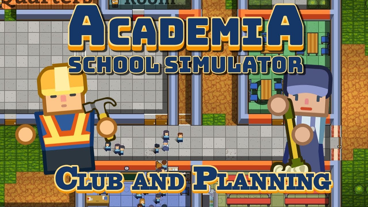 Building A Student Club Academia School Simulator Gameplay School Architect Youtube