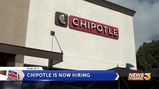 Chipotle is now hiring