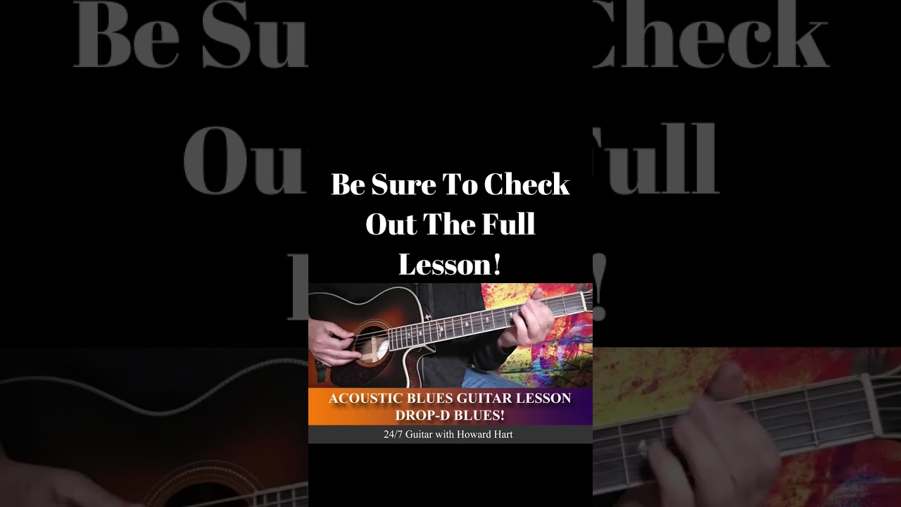 ACOUSTIC BLUES GUITAR LESSONS! #shortsfeed #shortsvideo #acousticbluesguitar #bluescommunity