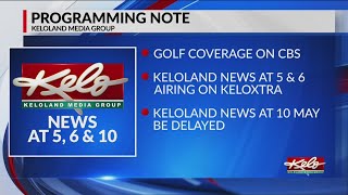 KELO-TV newscast schedule change Friday evening