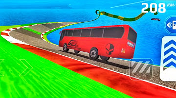 Impossible😱 Bus Stunt Racing 2024 - Mega😲 Ramp Part 2