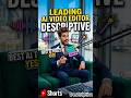 revealing Best AI tool for vedio editing .....? #shorts #ai #video #videoediting