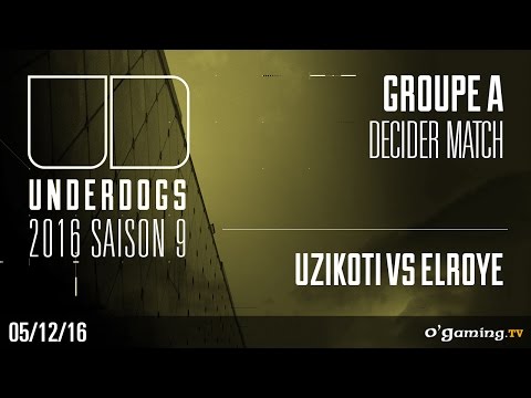 Uzikoti vs Elroye TvZ - Underdogs 2016 Saison 9 - Groupe A Decider match - Starcraft II